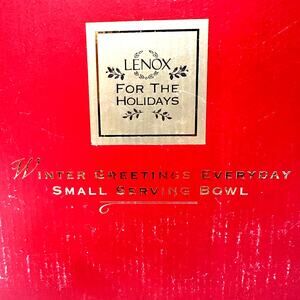 Lenox For the Holidays Winter Greetings Everyday Cardinal Small Serving Bowl